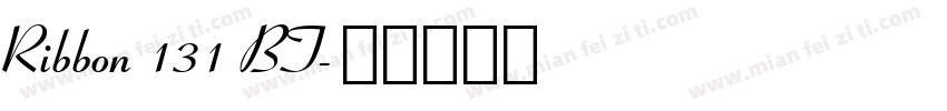 Ribbon 131 BT字体转换